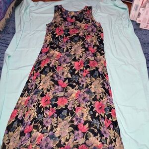 Elegant Floral A-Line Reversible full length dress